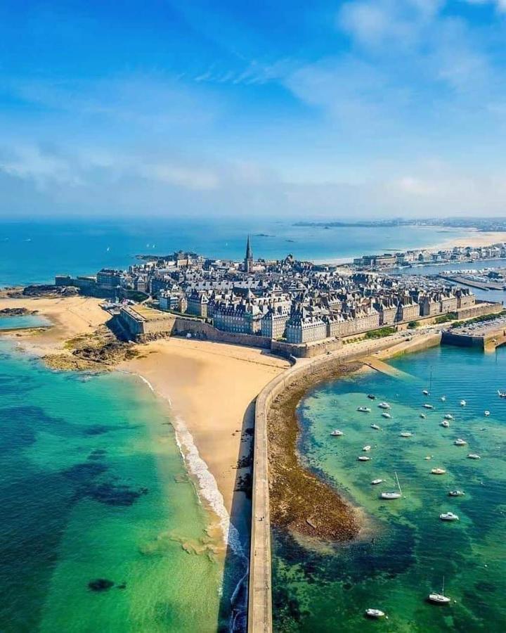 T2 terrasse de charme à Rochebonne 400 m plage Saint-Malo Buitenkant foto